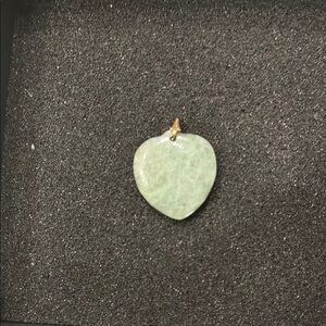 Green Heart-Shaped Jade Necklace